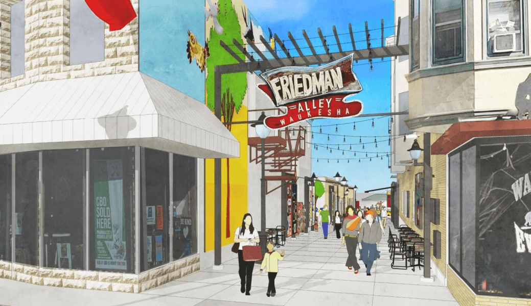 Friedman Alley Revitalization Up for Discussion at Waukesha Council Meeting